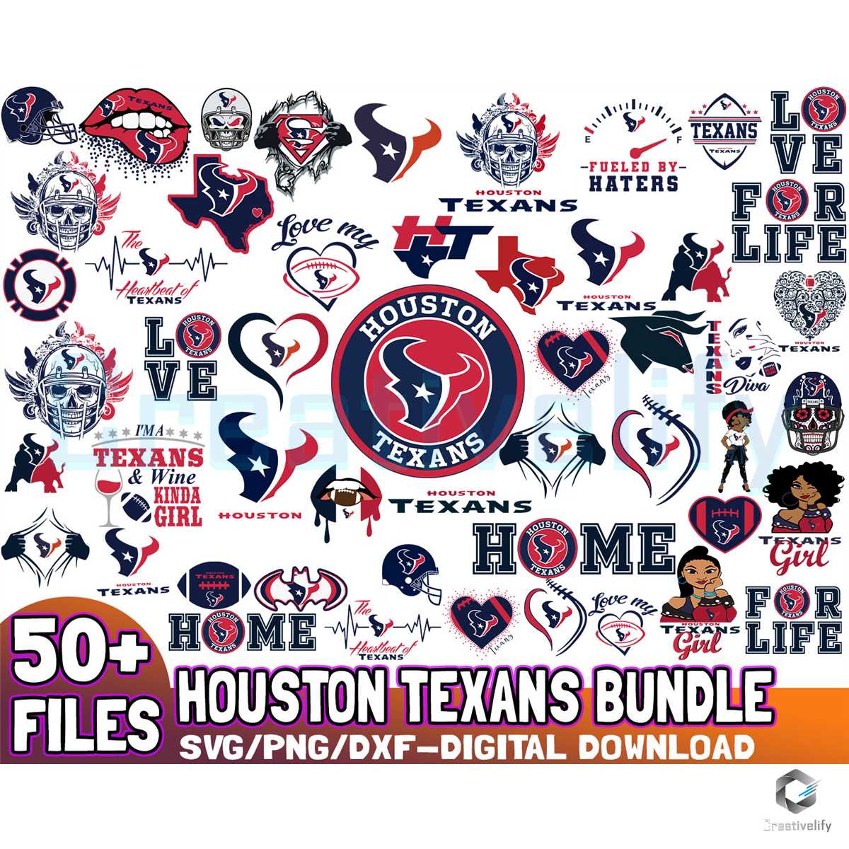 Houston Texans Svg Bundle Cut Files Creativelify