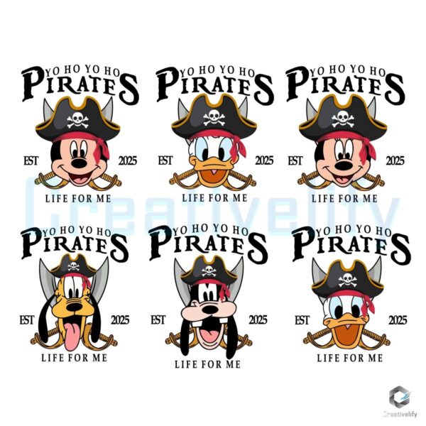 Yo Ho Pirates Est 2025 Life For Me Disney Bundle Png CreativeLify