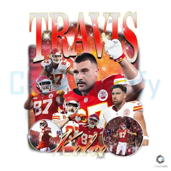 Retro S Travis Kelce Kc Chiefs Football Player Svg Png Creativelify