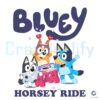 Bluey Friends Cartoon Horsey Ride SVG File