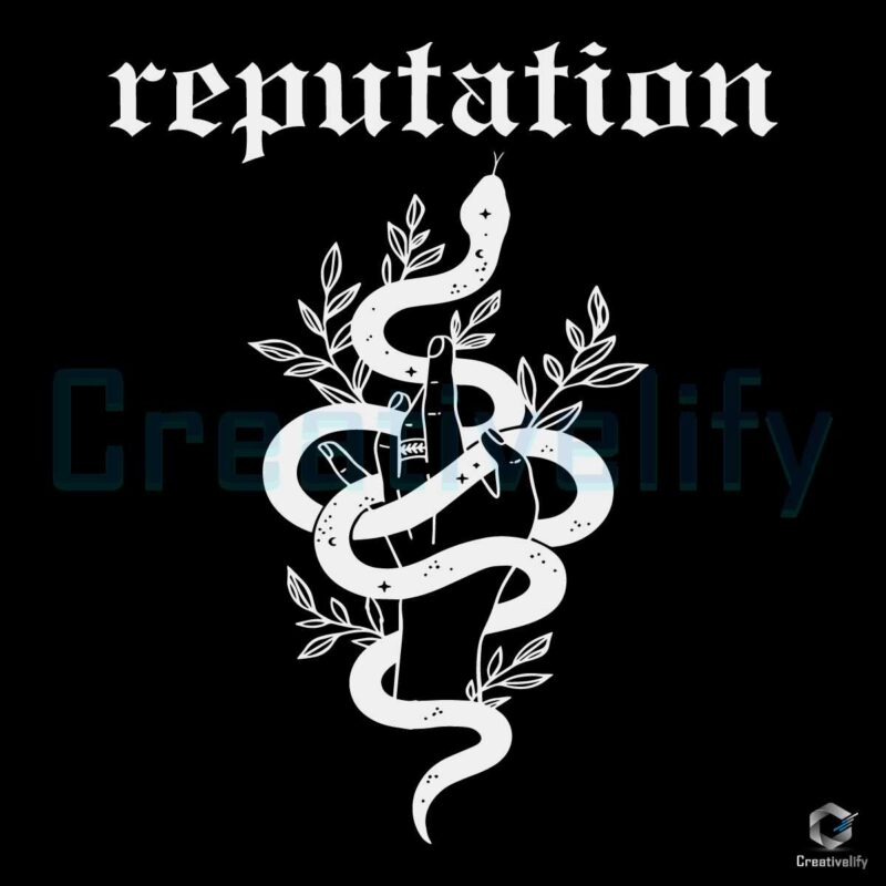 Reputation Snake Taylor Swift SVG Cricut File