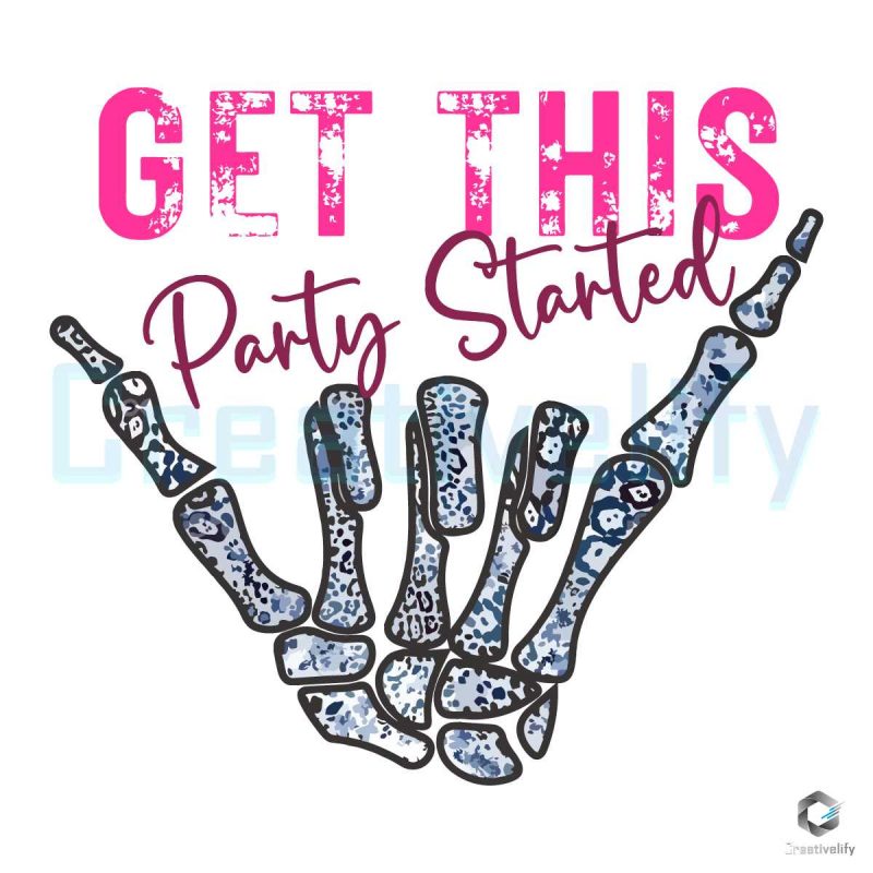 Free Pink Tour Get This Party Started SVG File
