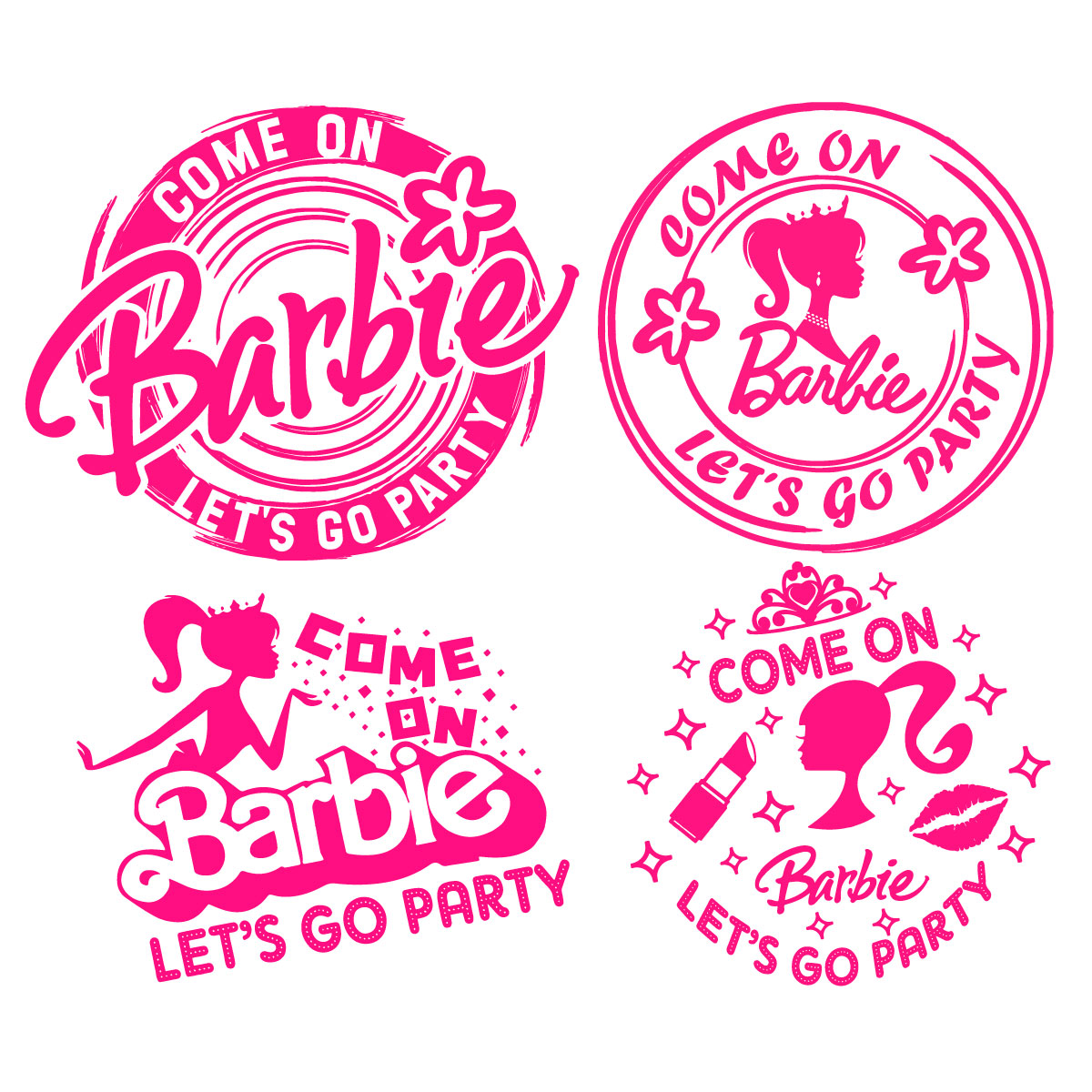 Free Come On Barbie, Let's Go Party SVG Files Available for Download