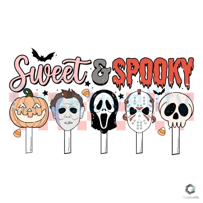 Retro Sweet And Spooky Horror SVG Digital File
