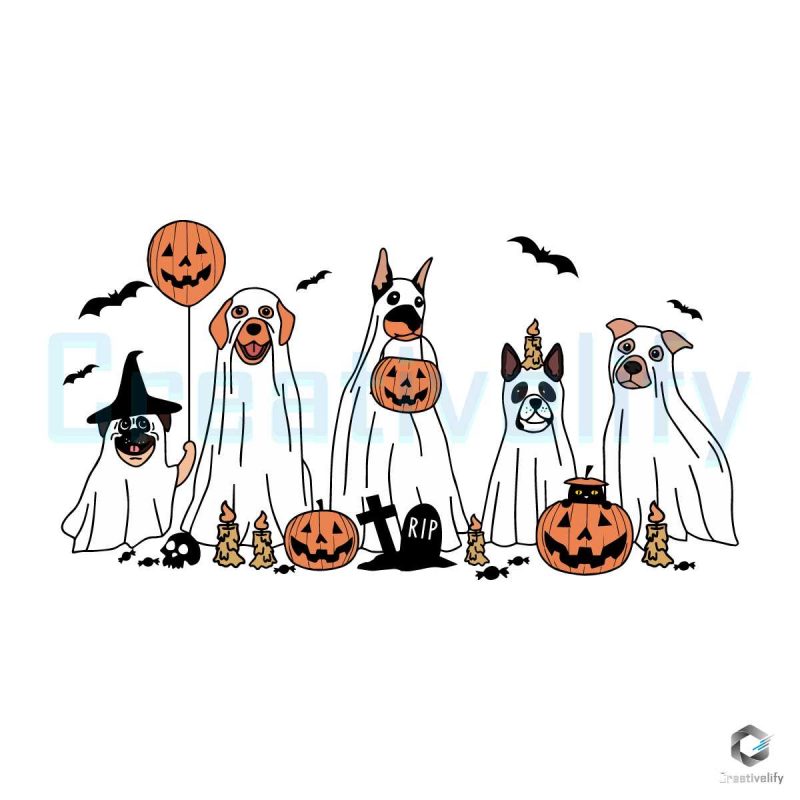 Ghost Dog Halloween SVG Cricut File