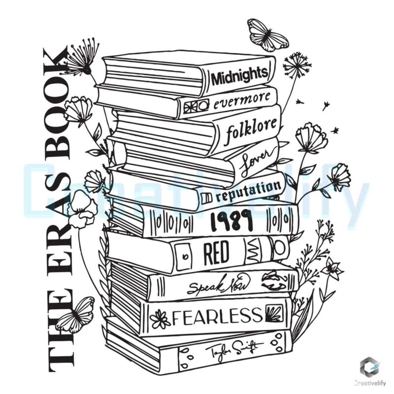 The Eras Book Taylor Swift Album SVG