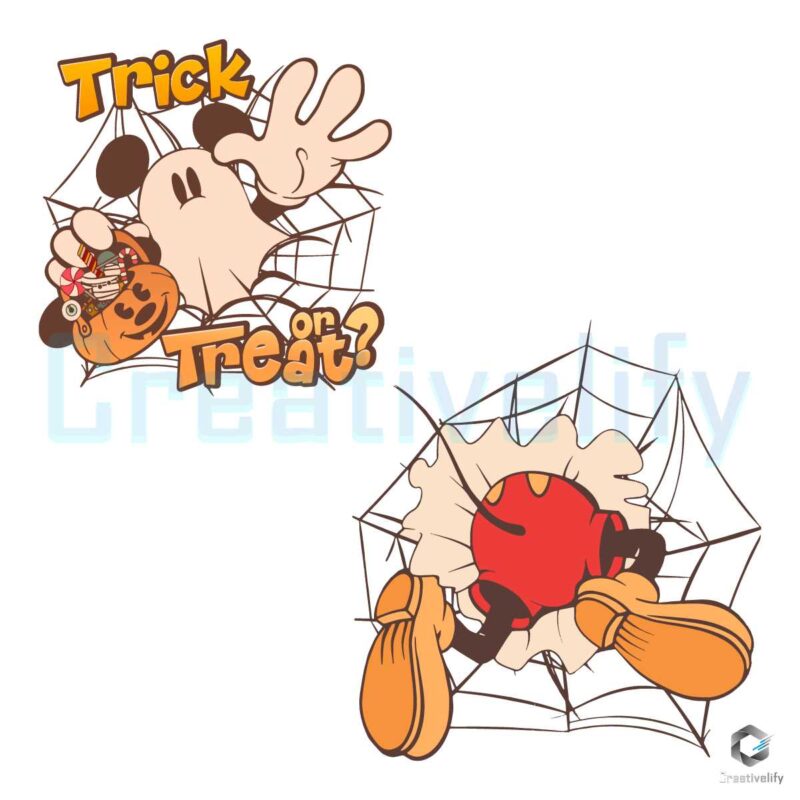 Mickey Trick Or Treat Halloween SVG File
