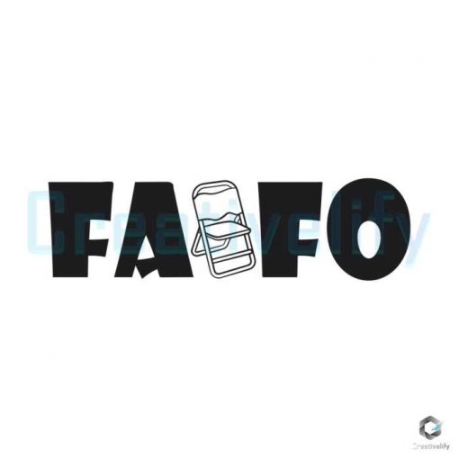 FAFO Folding Chair Fight SVG File Download