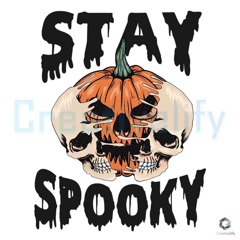 Spooky Pumpkin Halloween SVG Digital File