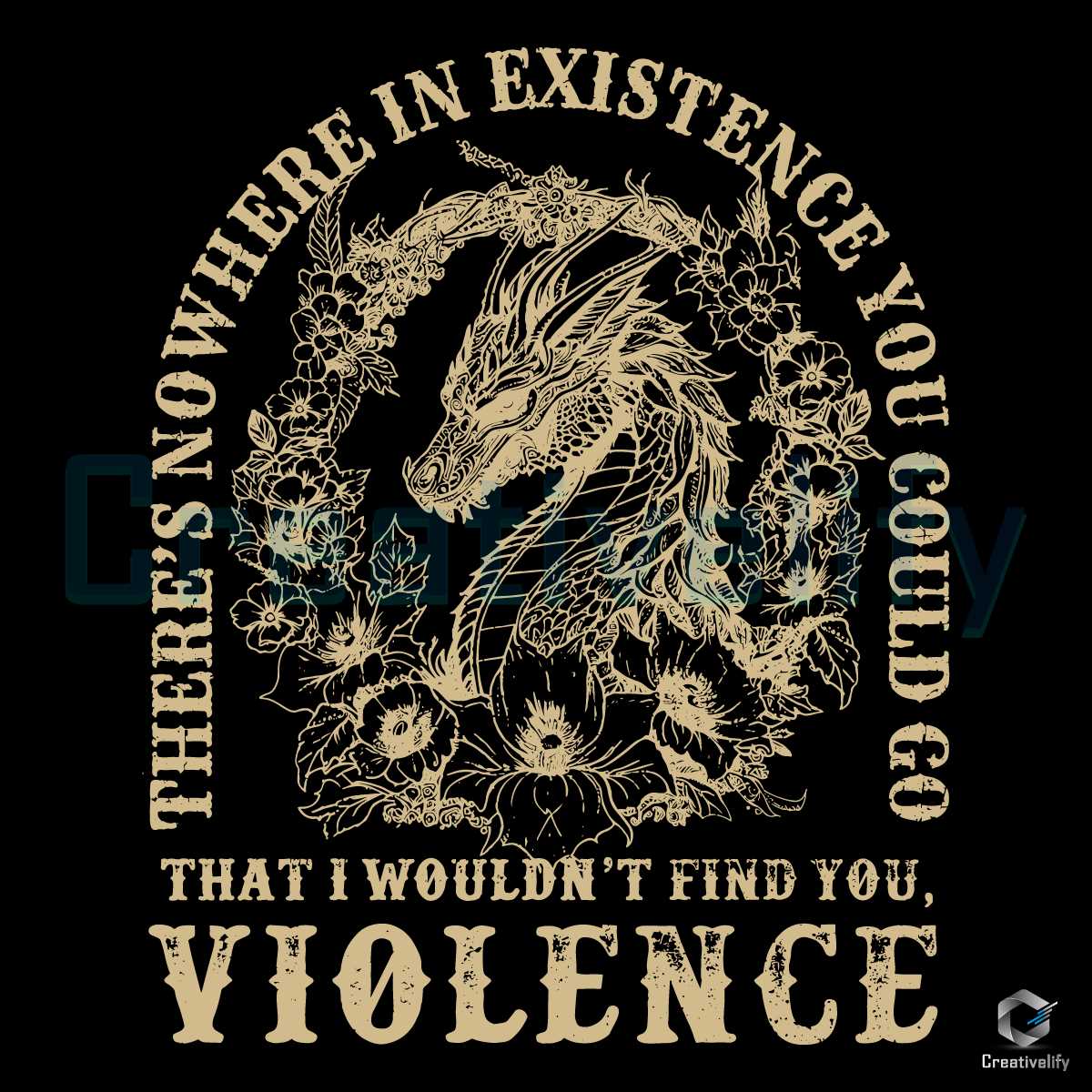 Fourth Wing Violence Dragon Rider SVG - CreativeLify