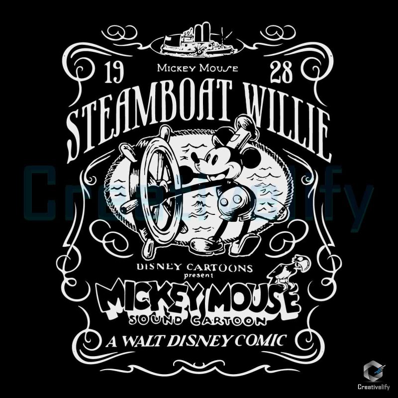 Mickey Mouse Steamboat Willie SVG File