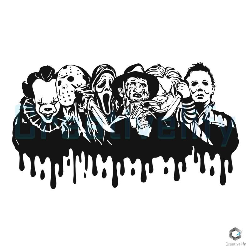 Killer Horror Characters Halloween SVG Design File