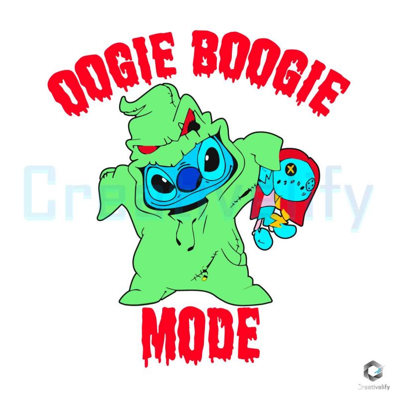 Stitch Oogie Boogie Mode Halloween SVG
