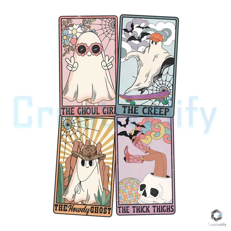 Ghost Tarot Card PNG File Sublimation