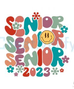 Senior 2023 Groovy School SVG File