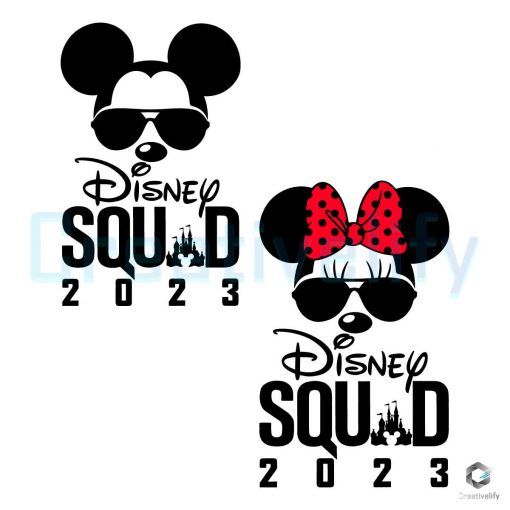 Free Mickey Minnie Squad 2023 SVG Digital File