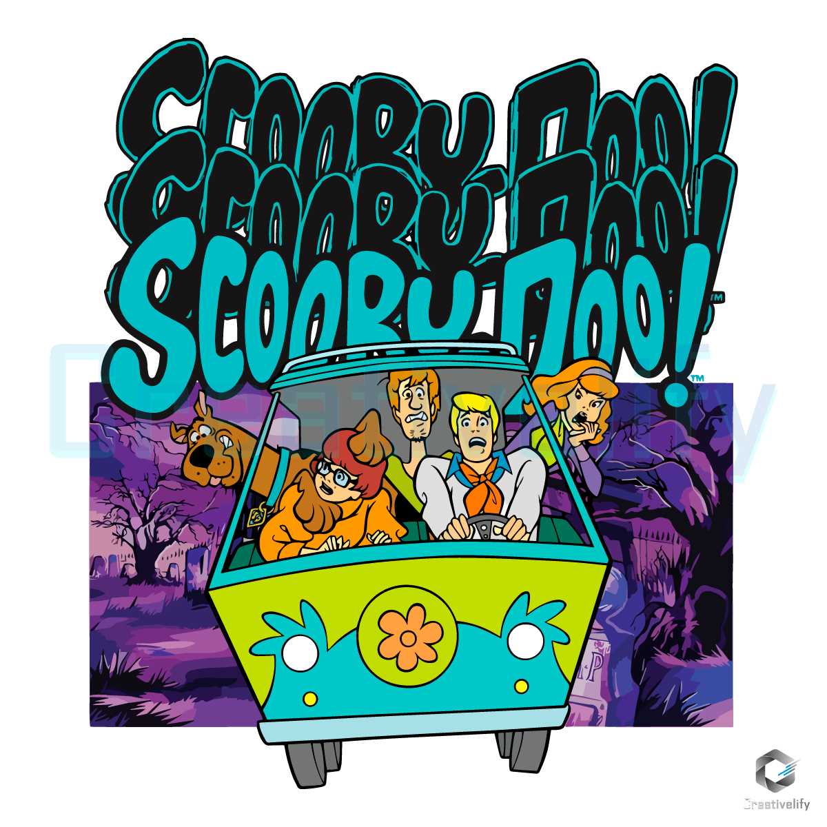 Scooby Doo Cartoon Halloween SVG Disney Friends Digital File - CreativeLify