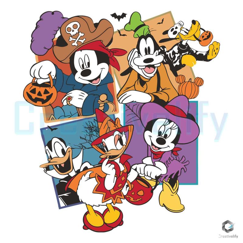 Disney Mickey And Friend Halloween SVG File