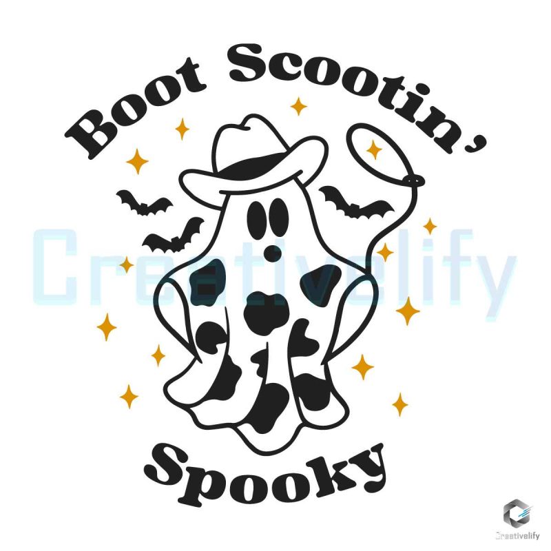 Boot Scootin Spooky Halloween SVG File