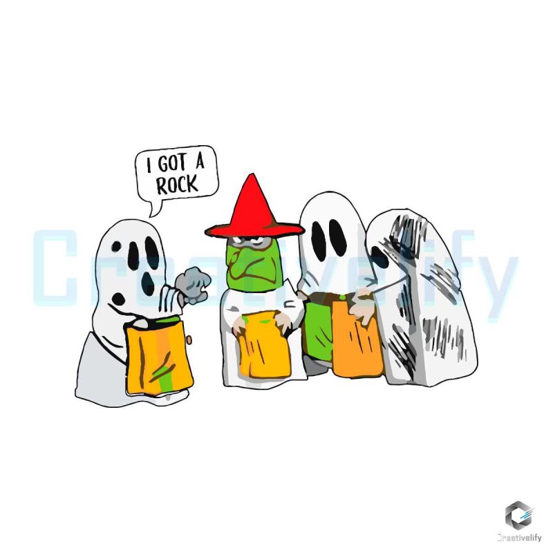 I Got a Rock Halloween Ghost SVG File