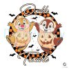 Chip and Dale Checkerboard Halloween PNG