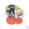 Spooky Vibes Black Cat Pumpkin SVG