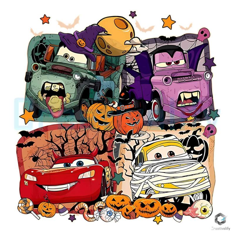 Disney Pixar Cars Halloween PNG File Digital