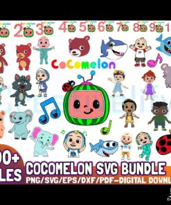 100-files-cocomelon-svg-bundle