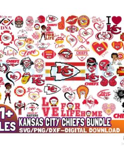 Kansas City Chiefs Team SVG File Bundle