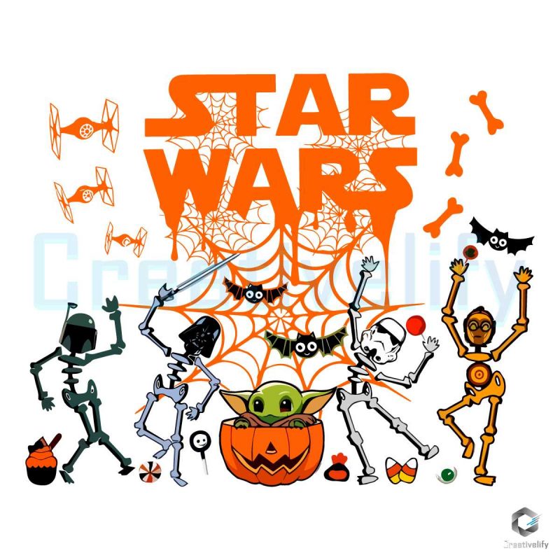 Star Wars Skeleton Halloween SVG File