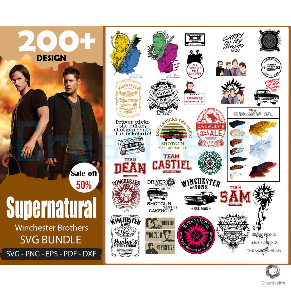 Supernatural SVG Bundle - CreativeLify