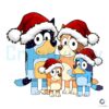 cute-bluey-family-merry-xmas-svg-graphic-design-file