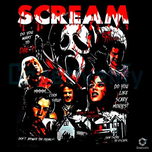 Scream Horror Ghostface Halloween PNG