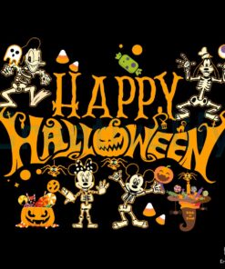 Happy Halloween Disney Skeleton SVG