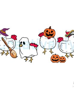 Chicken Spooky Halloween Pumpkin SVG