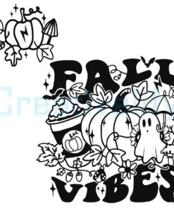 Fall Pumpkin Thanksgiving Vibes SVG File