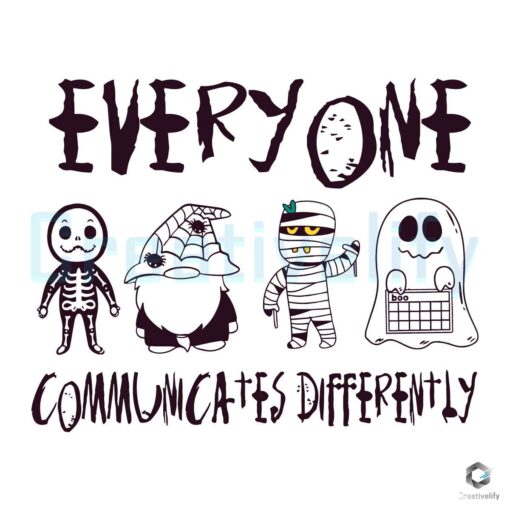 Everyone Communicates Differently SVG File