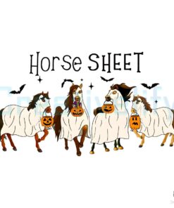 Horse Sheet Halloween Animals PNG File Design