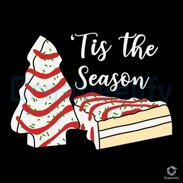 tis-the-season-christmas-cake-svg