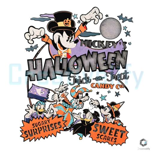 Mickey Trick Or Treat Candy Co Vintage PNG