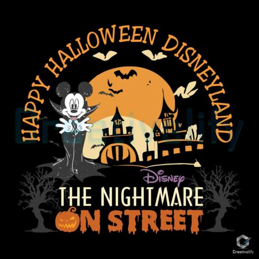 Disneyland The Nightmare On Street SVG