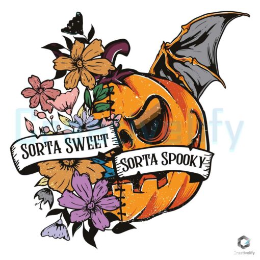 Free Sorta Sweet Sorta Spooky Halloween SVG