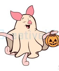Disney Piglet Ghost Halloween SVG File