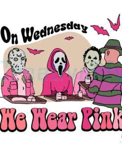 halloween-on-wednesday-we-wear-pink-svg-design-file