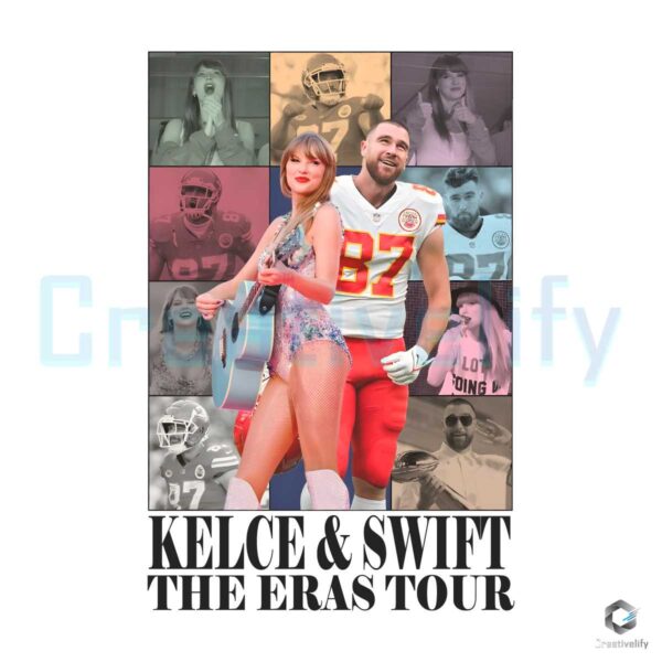vintage-kelce-and-taylor-the-eras-tour-png