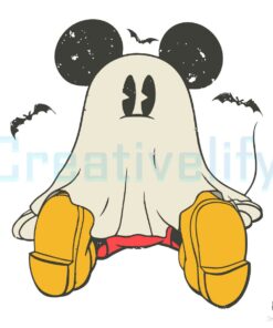 Mickey Ghost Halloween SVG File Digital