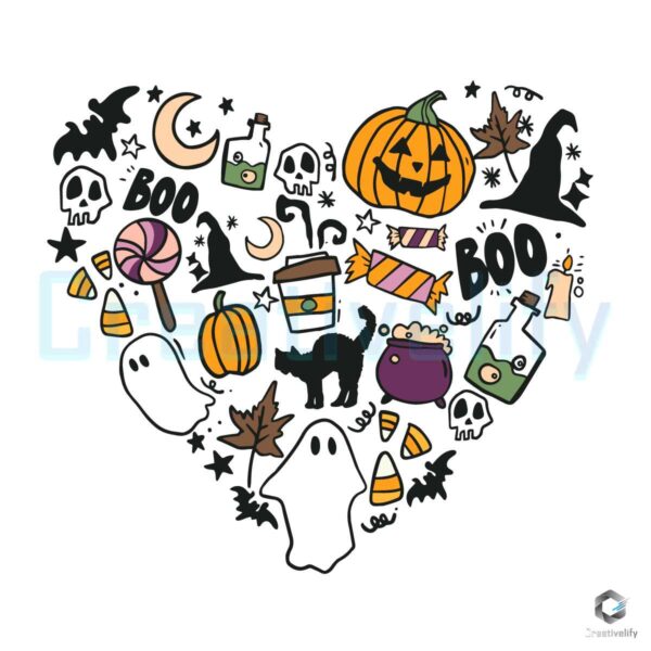 Love Halloween Pumpkin Vintage SVG File