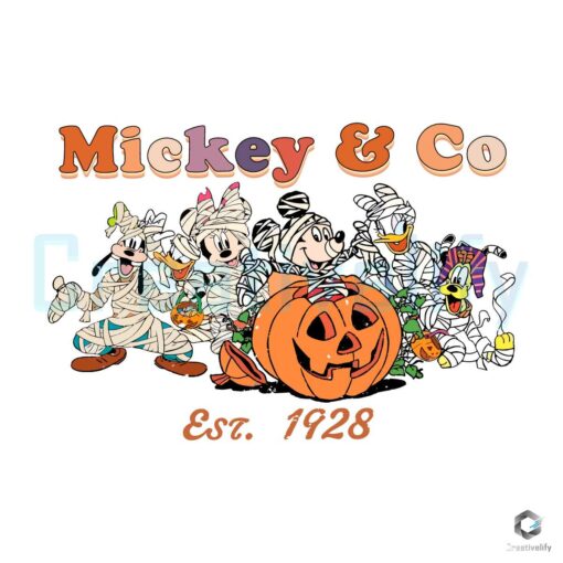 Free Halloween Mickey And Co Mummy SVG File