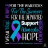 I Wear Teal And Purple Awareness SVG