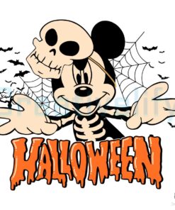 Mickey Skeleton Halloween SVG Cricut File